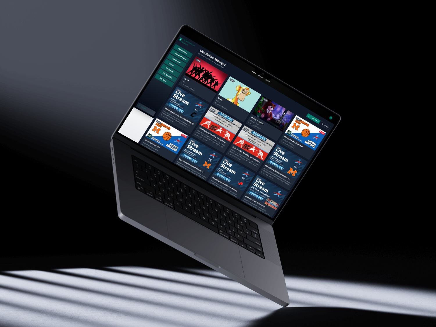 Local Broadcast Network on a laptop